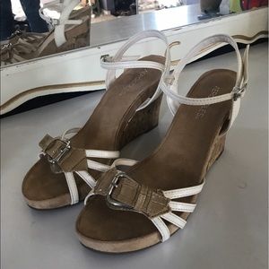 Aerosoles wedges approximately 3 inches tall